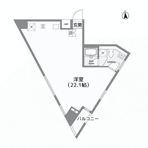 エスタート等々力 - 間取り図