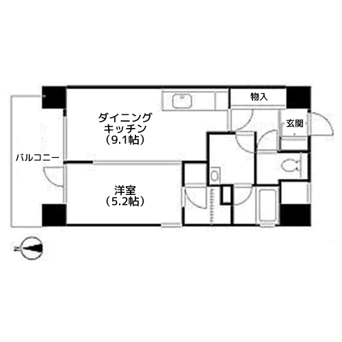 エルスタンザ白金台 - 間取り図