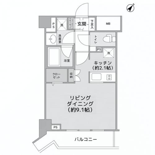 スタイリオ中延駅前 - 間取り図