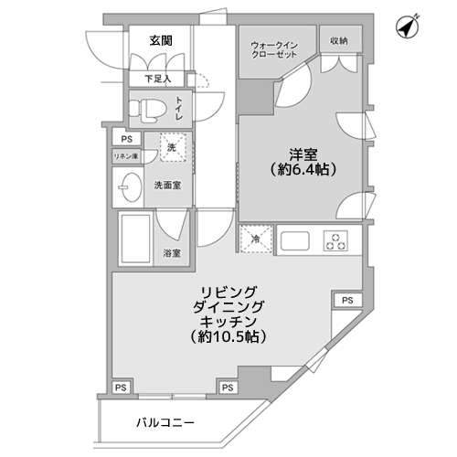 スタイリオ中延駅前 - 間取り図