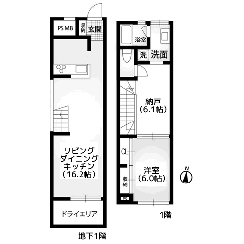 サニーサイドテラス - 間取り図