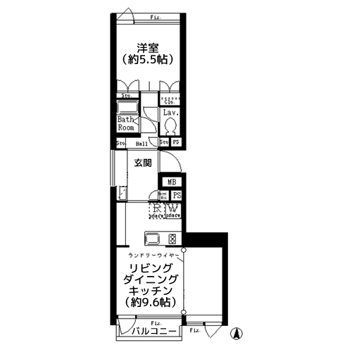 シメトリー木場 - 間取り図