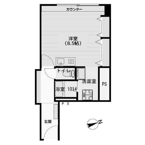 高輪ヒルズ - 間取り図