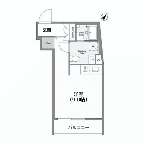 The Con-Tour Hatanodai - 間取り図