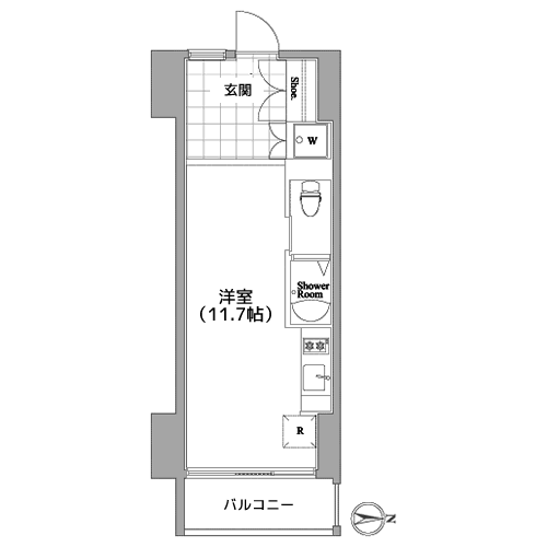 The TriBeCa - 間取り図