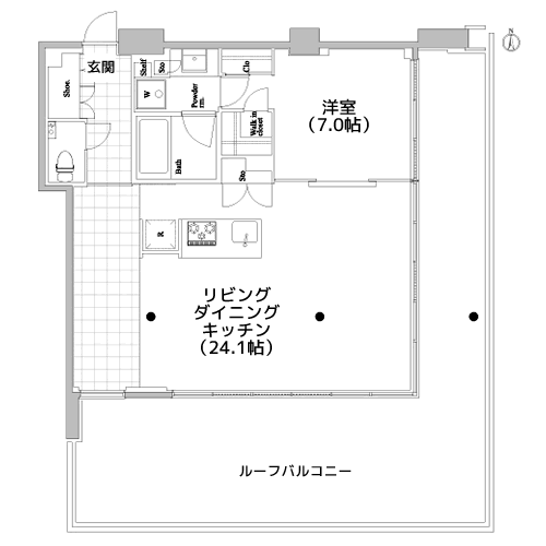The TriBeCa - Nタイプ・間取り図