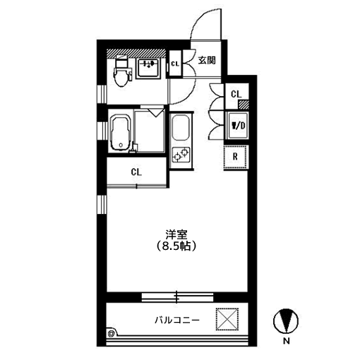ティエラ大岡山 - 間取り図