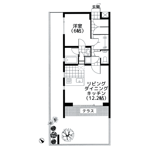 ラティエラ等々力 - 間取り図