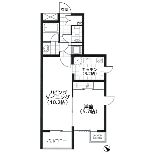 ティエラ等々力 - 間取り図