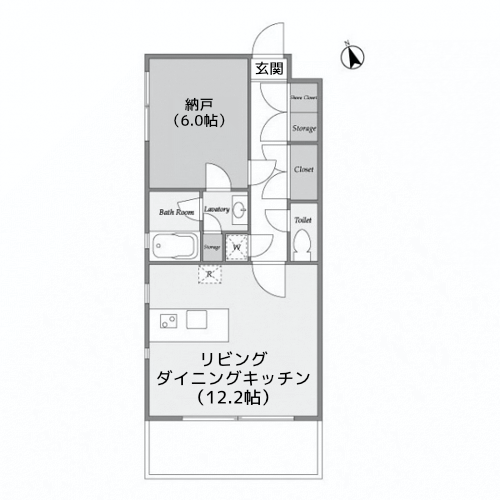 ラティエラ等々力 - 間取り図