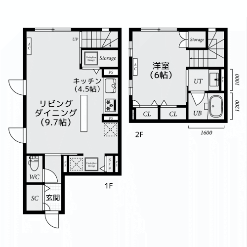 Ti Hus中延 - 間取り図