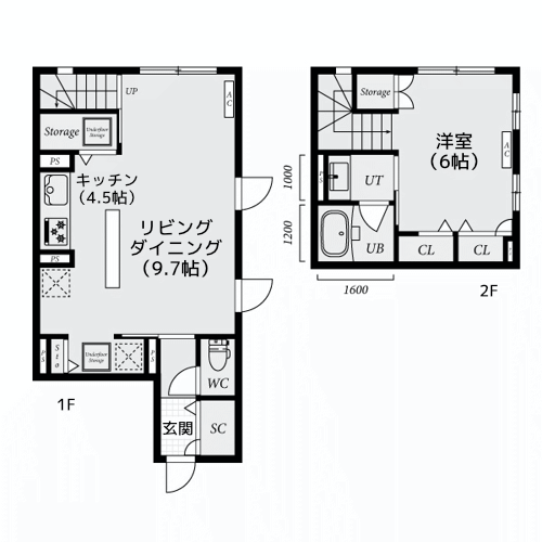 Ti Hus中延 - 間取り図