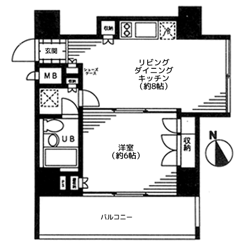東京松屋UNITY - Type3・間取り図