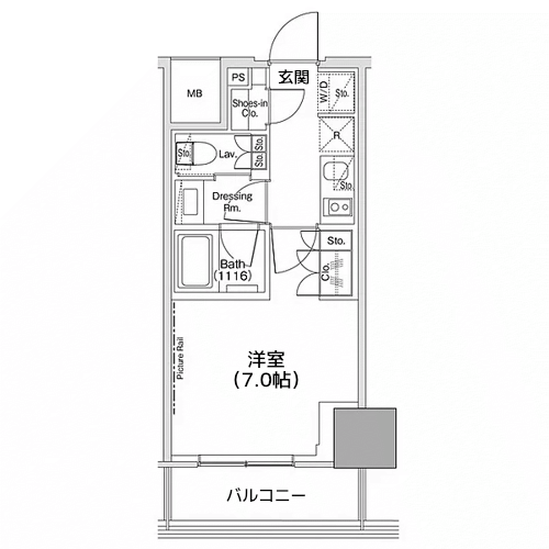 ザ・パークハビオ荏原中延駅前 - 間取り図