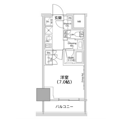 ザ・パークハビオ荏原中延駅前 - 間取り図
