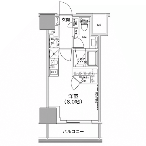 ザ・パークハビオ荏原中延駅前 - 間取り図