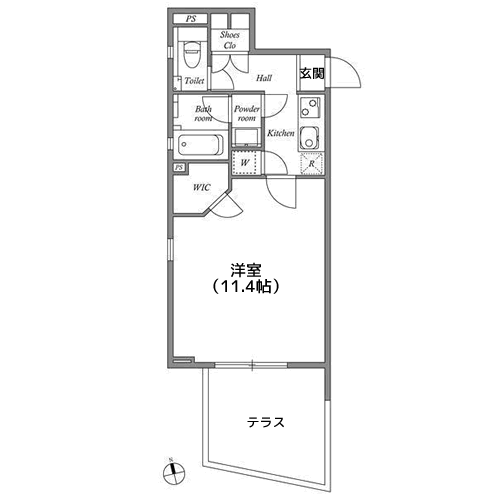 TSURUKIレジデンス恵比寿 - 間取り図