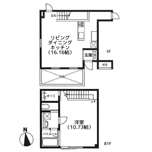 ヴィヴァーチェ高輪 - 間取り図