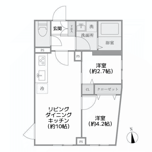 ウェルスクエア中延Ⅱ - 間取り図
