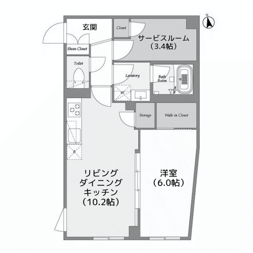 ウェルスクエア中延Ⅱ - 間取り図