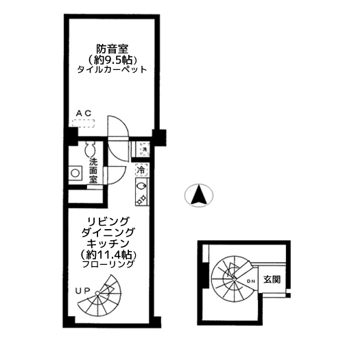 ホワイトゴールド祐天寺 - 間取り図