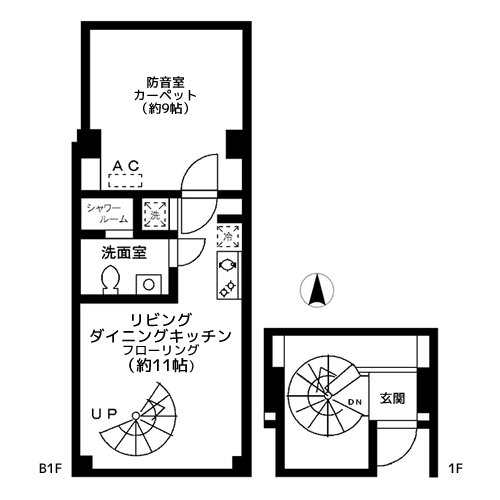 ホワイトゴールド祐天寺 - 間取り図