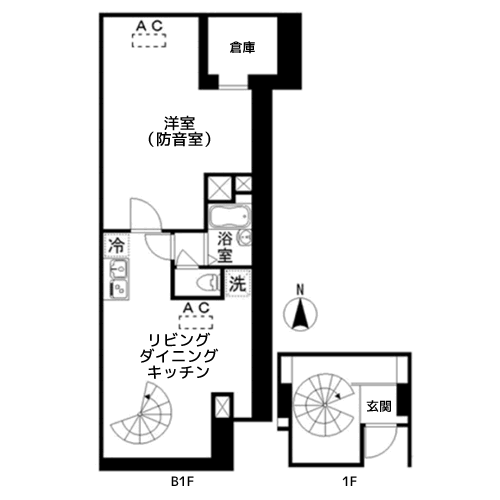 ホワイトゴールド祐天寺 - 間取り図