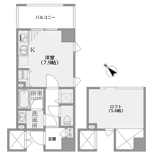 八ツ山三和ハウス - 間取り図