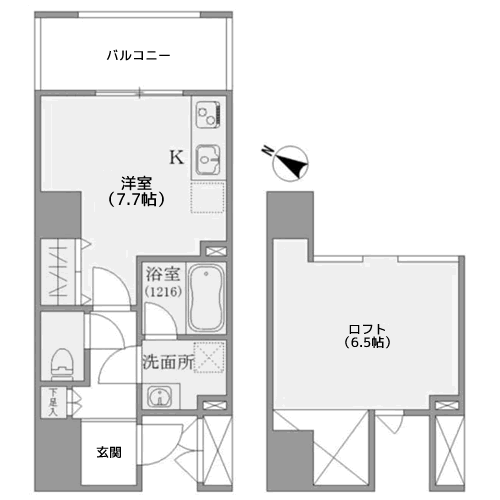 八ツ山三和ハウス - 間取り図