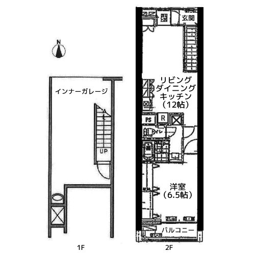四谷アパートメント - 間取り図