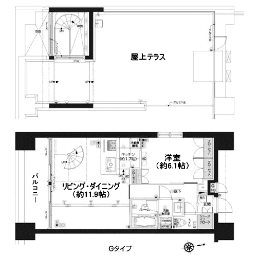 ZOOM麻布十番 - 間取り図