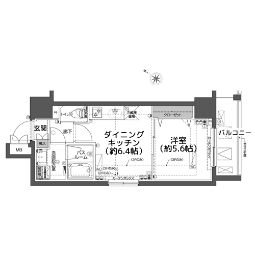 ZOOM西五反田 - 間取り図