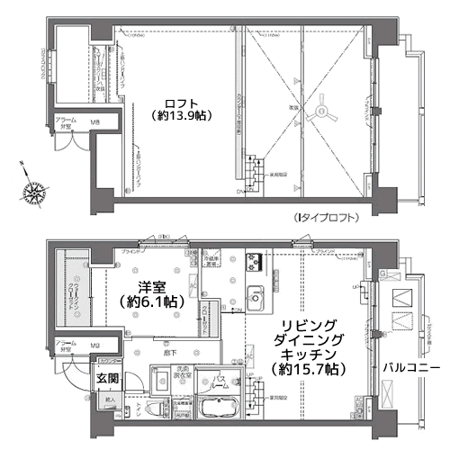 ZOOM芝浦 - 間取り図
