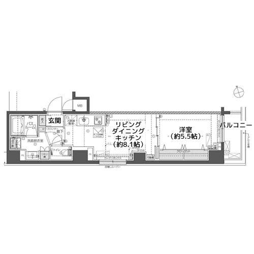 ZOOM戸越銀座 - 間取り図
