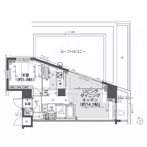 ZOOM戸越銀座 - 間取り図