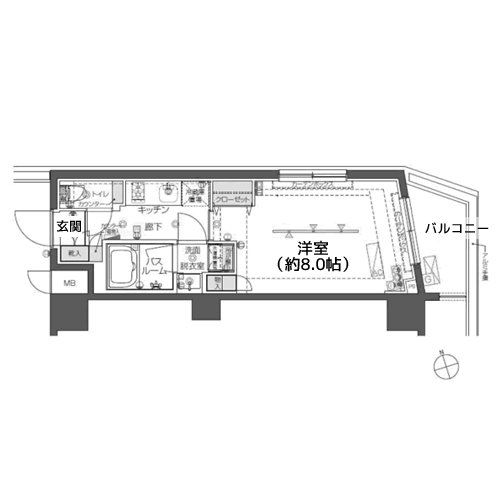 ZOOM戸越銀座 - 間取り図