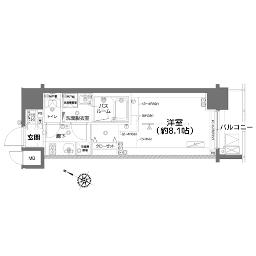 ZOOM都立大学 - 間取り図