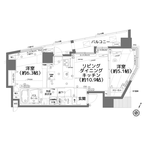 ZOOM都立大学 - 間取り図